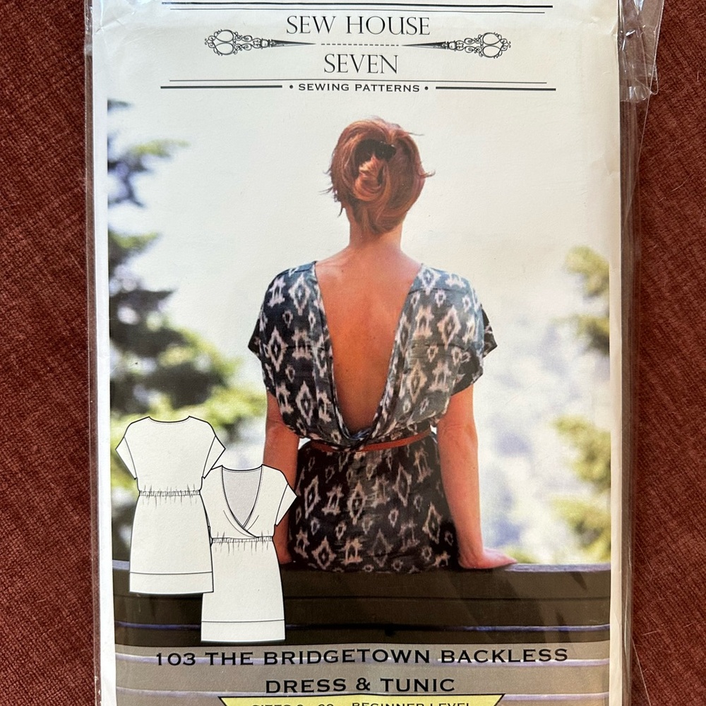 Sew House Seven Bridgetown Backless Dress and Tunic Pattern